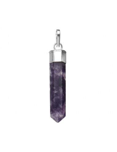 Silver Plated Lepidolite Mica Point...