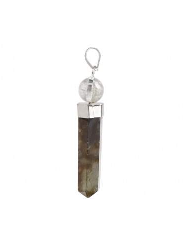 Pendentif Labradorite avec sphère de...