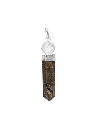 Pendentif Labradorite avec sphère de...