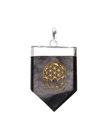 Lotus Flower Shungite Pendant in...