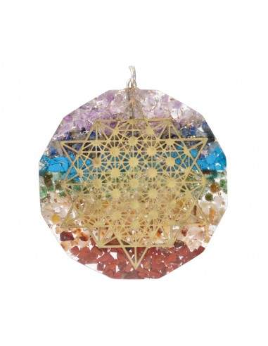 Chakras pendentes de resina grande...
