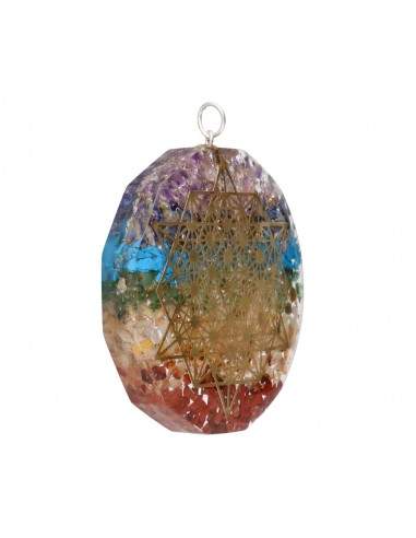 Chakras pendentes de resina grande...