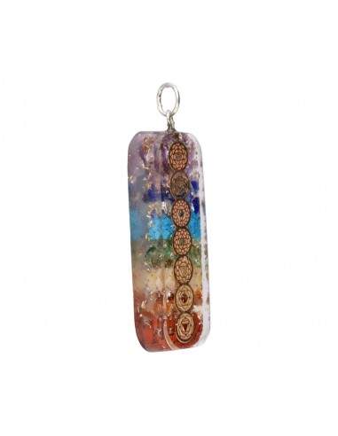 Pendentif Chakra en résine avec symbole