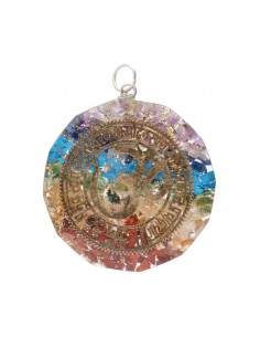 Pingente chakras om resina