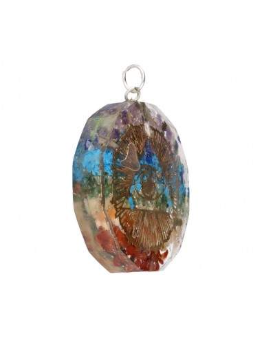 Pendentif en résine Chakra Oeil de Dieu