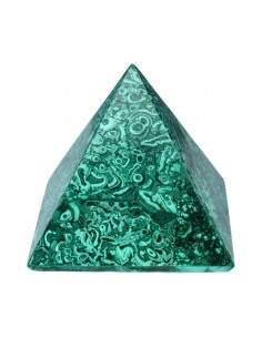 Malachite Pyramid 7x7cm 2