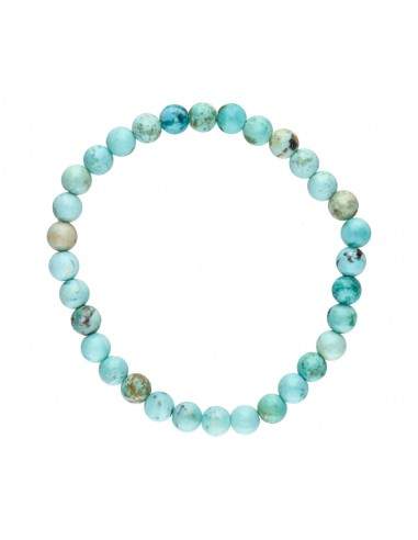 Bracelet de turquoise péruvienne 6mm