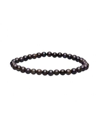 Bracelet d'Opale Noire A Qualité A 5mm