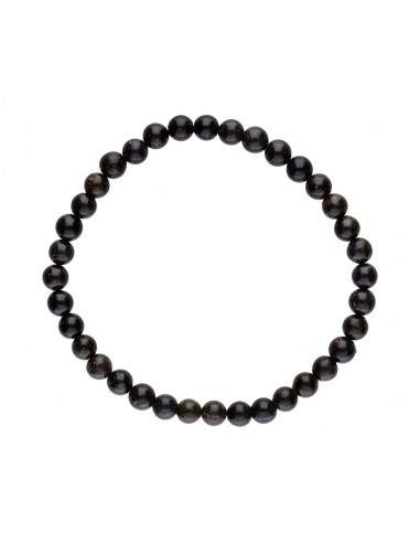 Bracelet d'Opale Noire A Qualité A 5mm