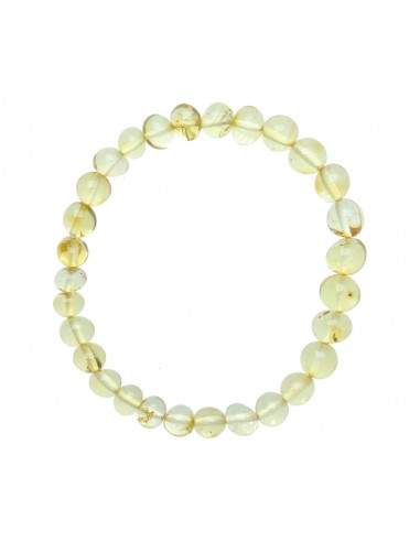Bracelet d'ambre clair 6 - 8mm