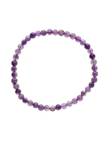 Pulseira de ametista Chevron 4mm