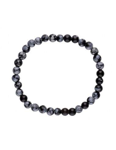 Obsidiana Infantil Pulseira Nevada 4mm