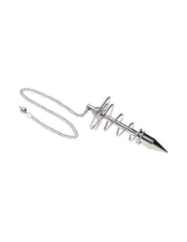 Large Silver Plated Spiral Pendulum...