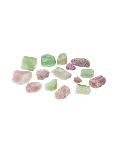 Raw Pink and Green Tourmaline