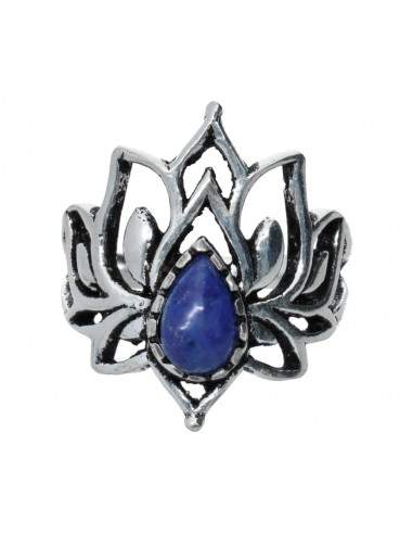Silver Plated Ring with Lapis Lazuli...