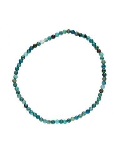 Bracelet de chrysocolle à facettes 3mm
