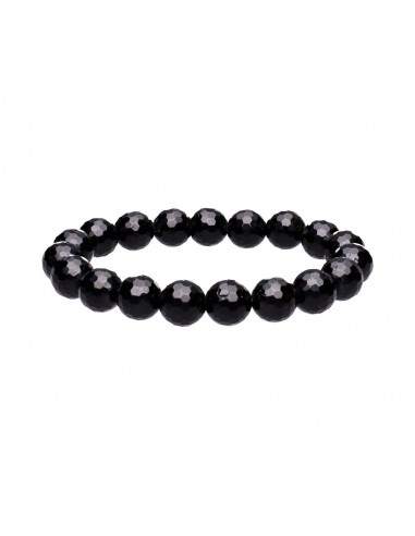 Bracelet de Tourmaline noire facettée...
