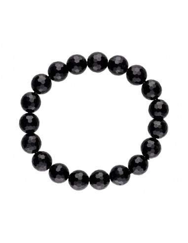 Bracelet de Tourmaline noire facettée...