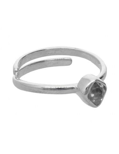 Herkimer Adjustable Quartz Ring in...