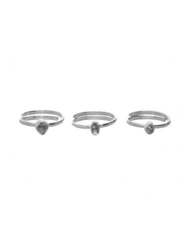 Herkimer Adjustable Quartz Ring in...