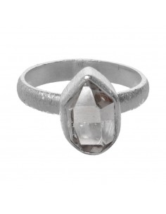 Rough Hérkimer Ring in 925... 2