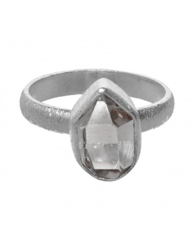 Hekimer Ring em Bruto em 925 Sterling...