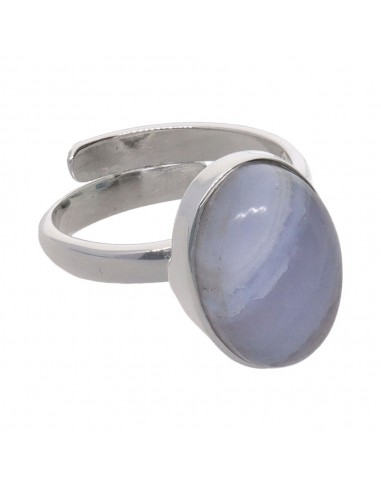 Medium Oval Chalcedony Ring in 925...