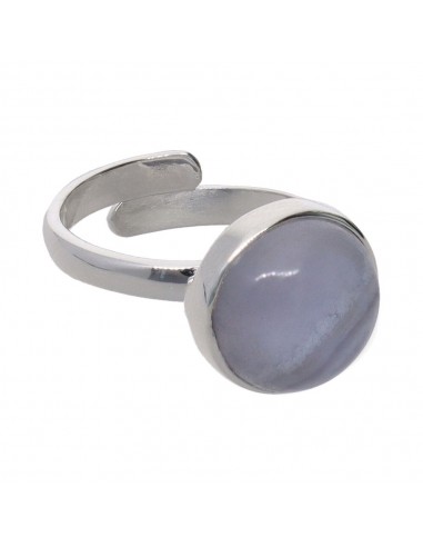 Adjustable Medium Chalcedony Circle...