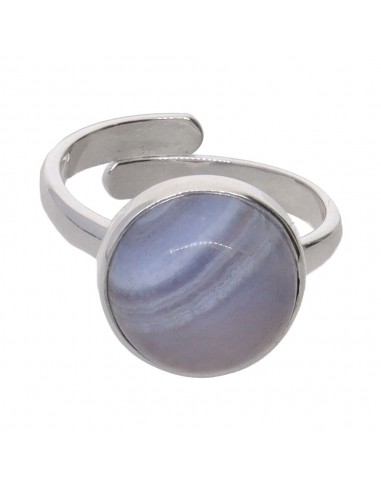 Adjustable Medium Chalcedony Circle...