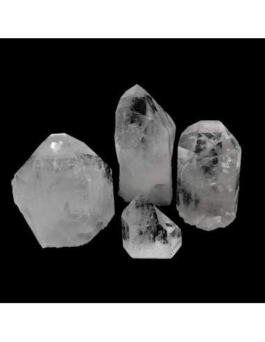 Quartzo branco Base polida Pontos em...