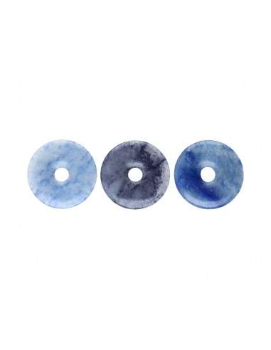 Petit donut en quartz bleu