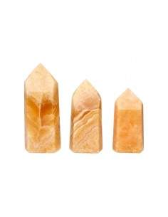 Pointes de calcite jaune...
