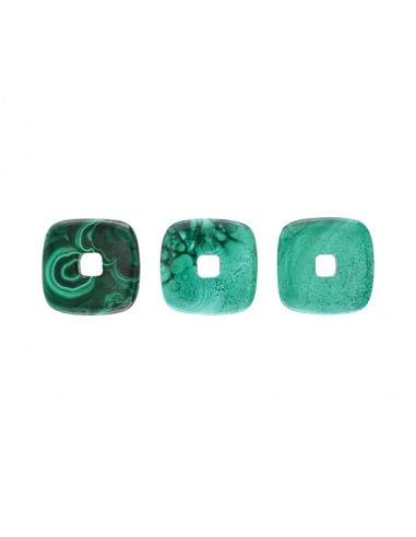 Donut carré en malachite