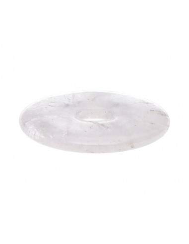 Donut grande de quartzo branco