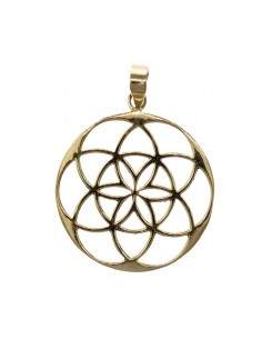 Flor pendente de bronze da...