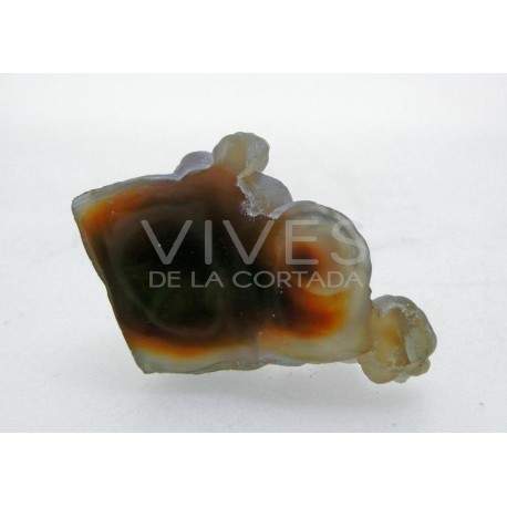 Semi-polished raw Fire Agate