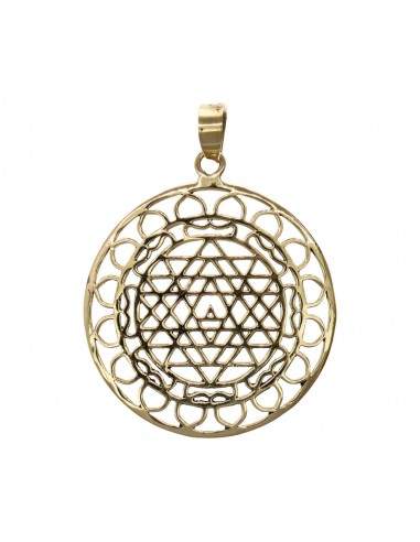 Mandala de Bronze e Pingente De...