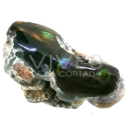 Semi-polished raw Fire Agate