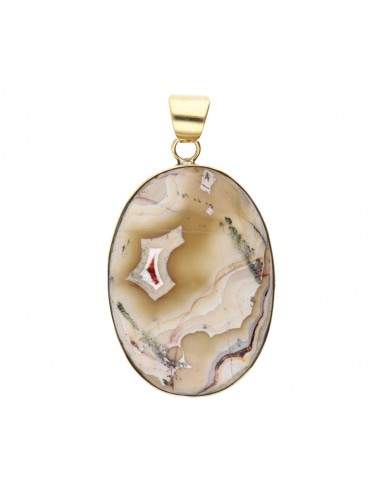 Colgante de Bronce con Mineral -59-