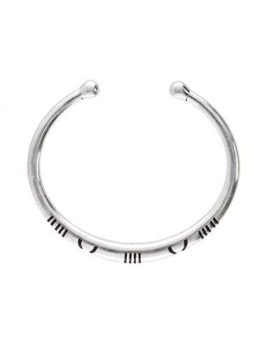 Pulseira de banho de prata -B32-