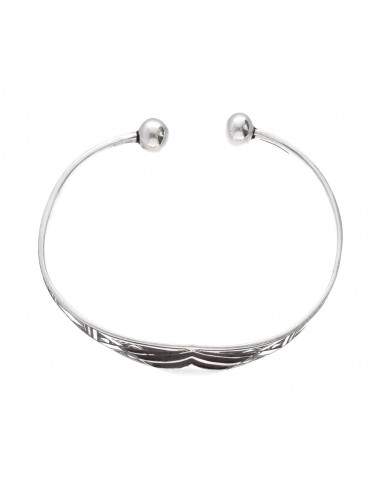 Pulseira de banho de prata -B31-