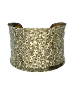 Pulseira em espiral de bronze