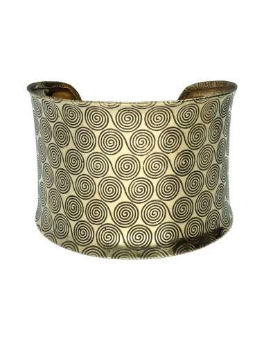Pulseira em espiral de bronze