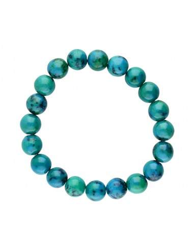 Bracelet en chrysocolle en pot de 10mm