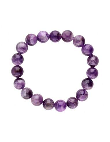 Pulsera  de Amatista Chevron 10mm