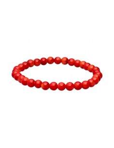 Bracelet de corail teinté 6mm