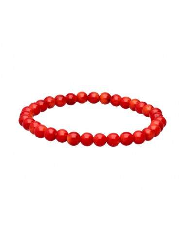 Bracelet de corail teinté 6mm