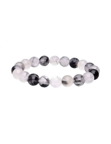 Bracelet de quartz tourmaline 10mm