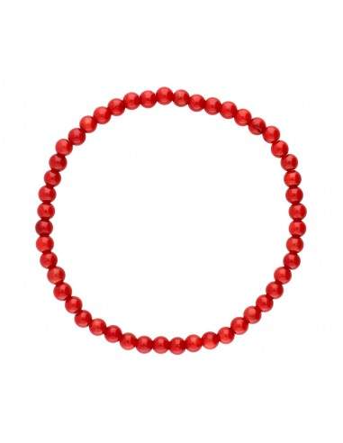 Bracelet de corail teinté 4mm