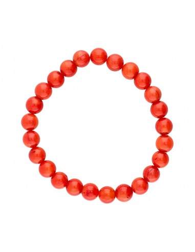 Bracelet de corail teinté 8mm